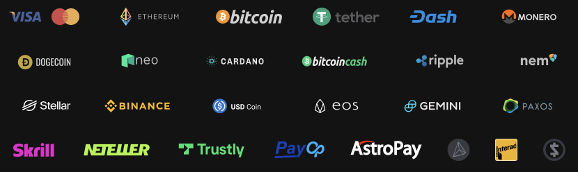 Fairspin payment methods