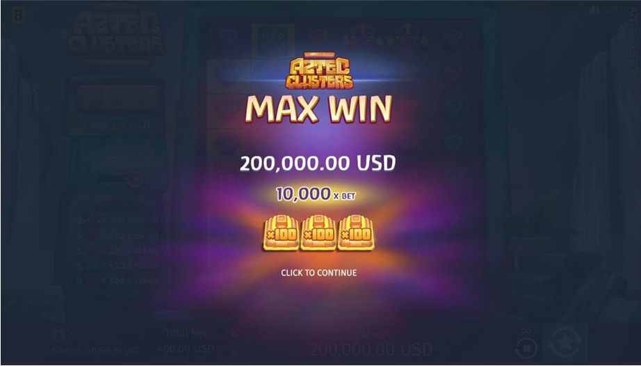 aztec clusters max win