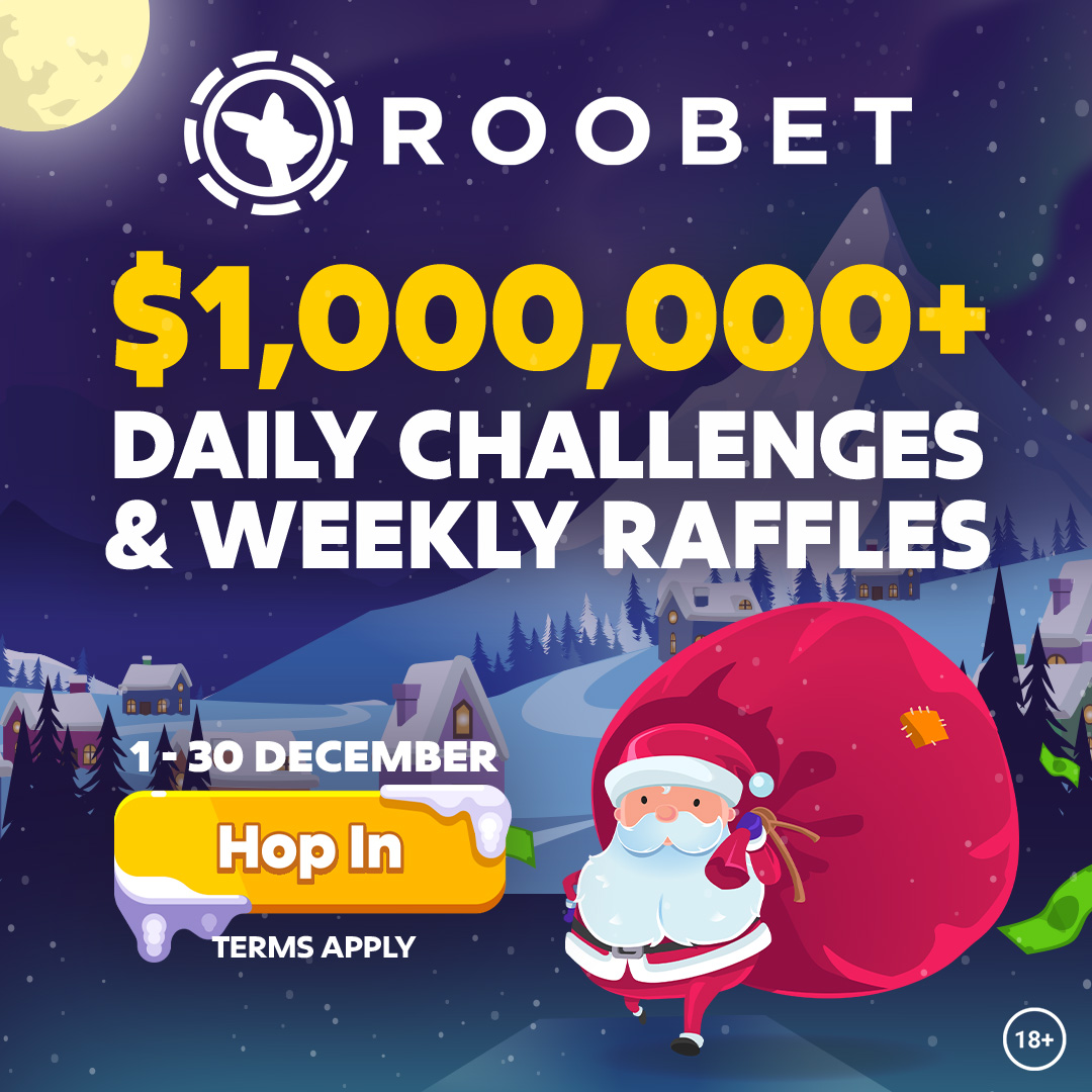 Roobet december 2024 promo Santa’s $1,000,000 Sack is coming to town
