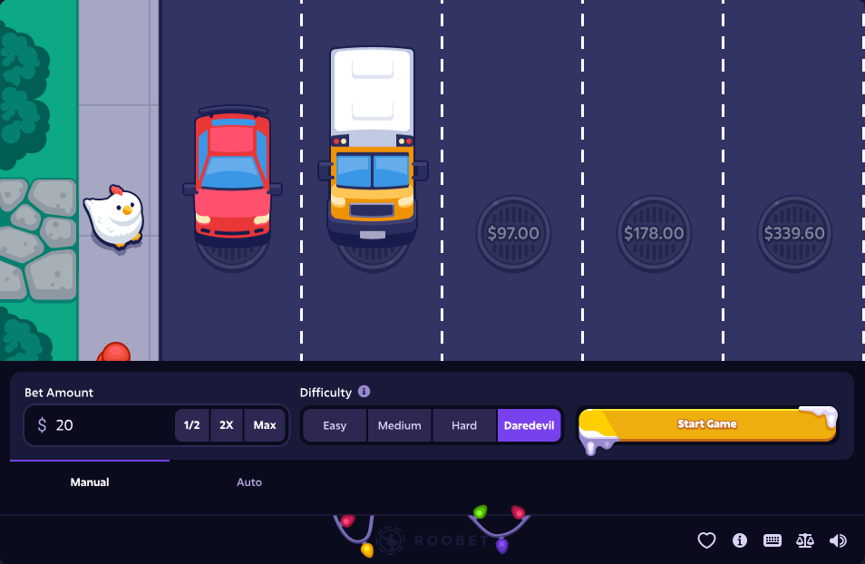 Mission Uncrossable Chicken Money Game
