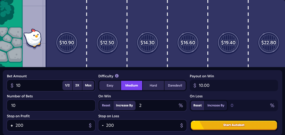 Mission uncrossable auto bet strategy