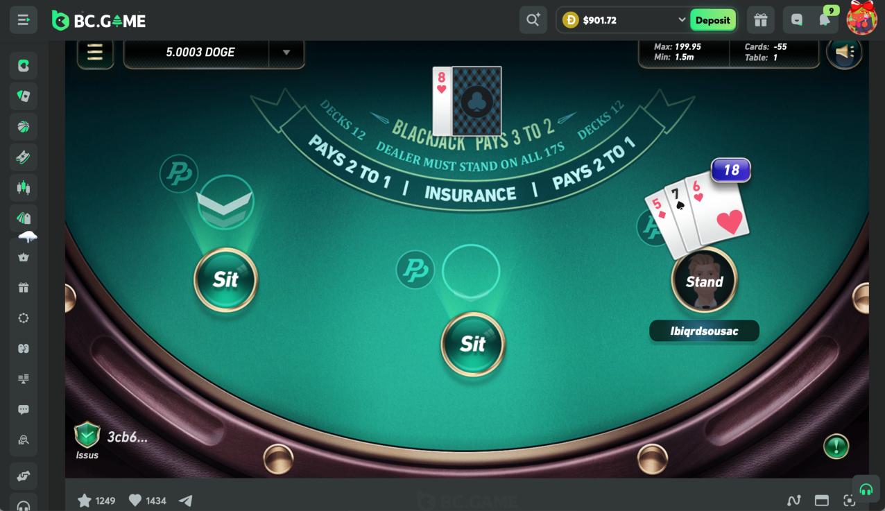bcgame originals blackjack