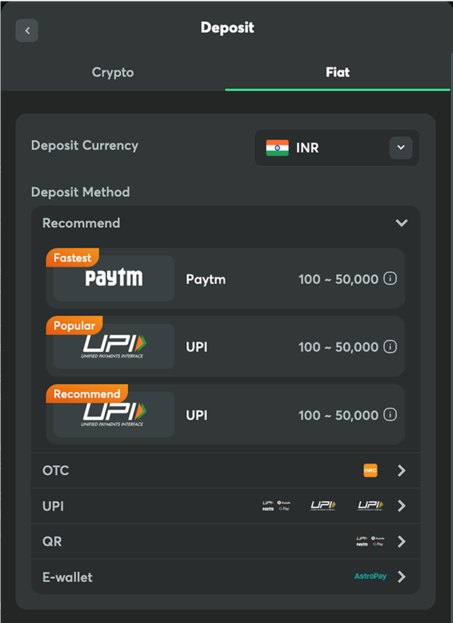 bc game deposit inr