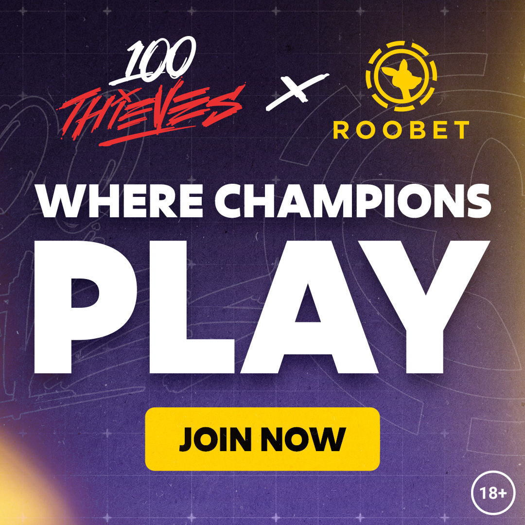 Roobet과 100 Thieves의 파트너십