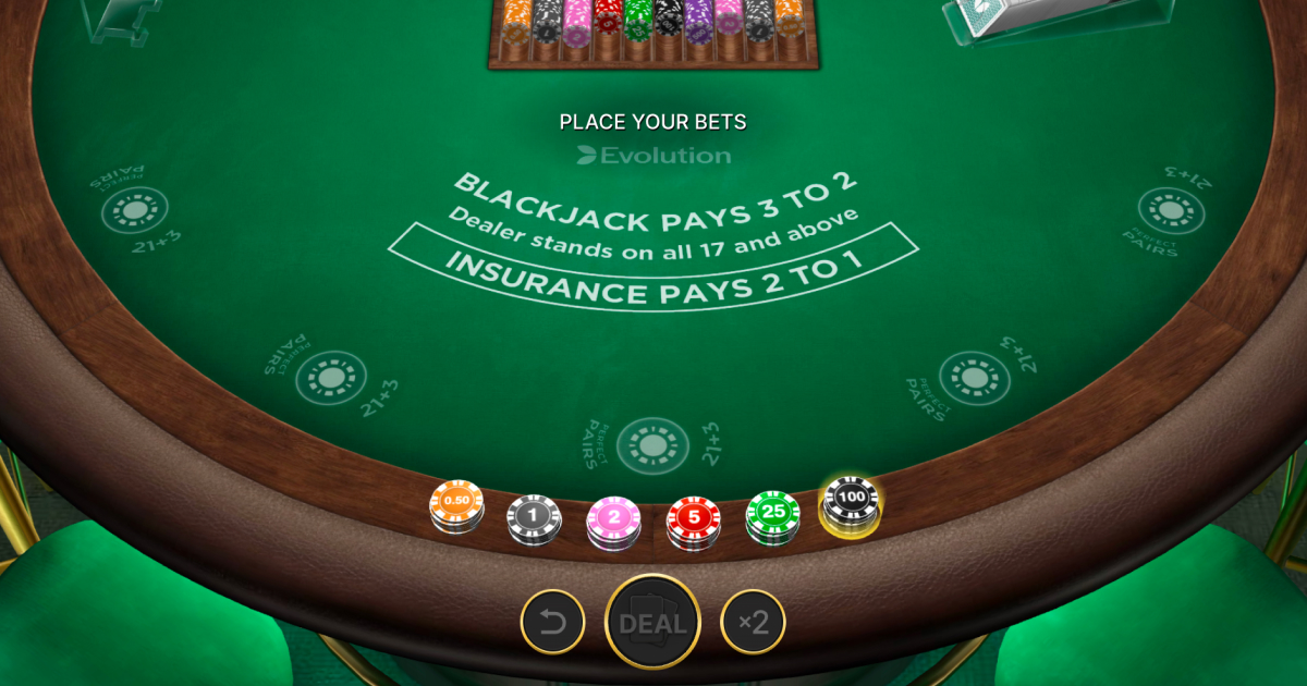 Blackjack table