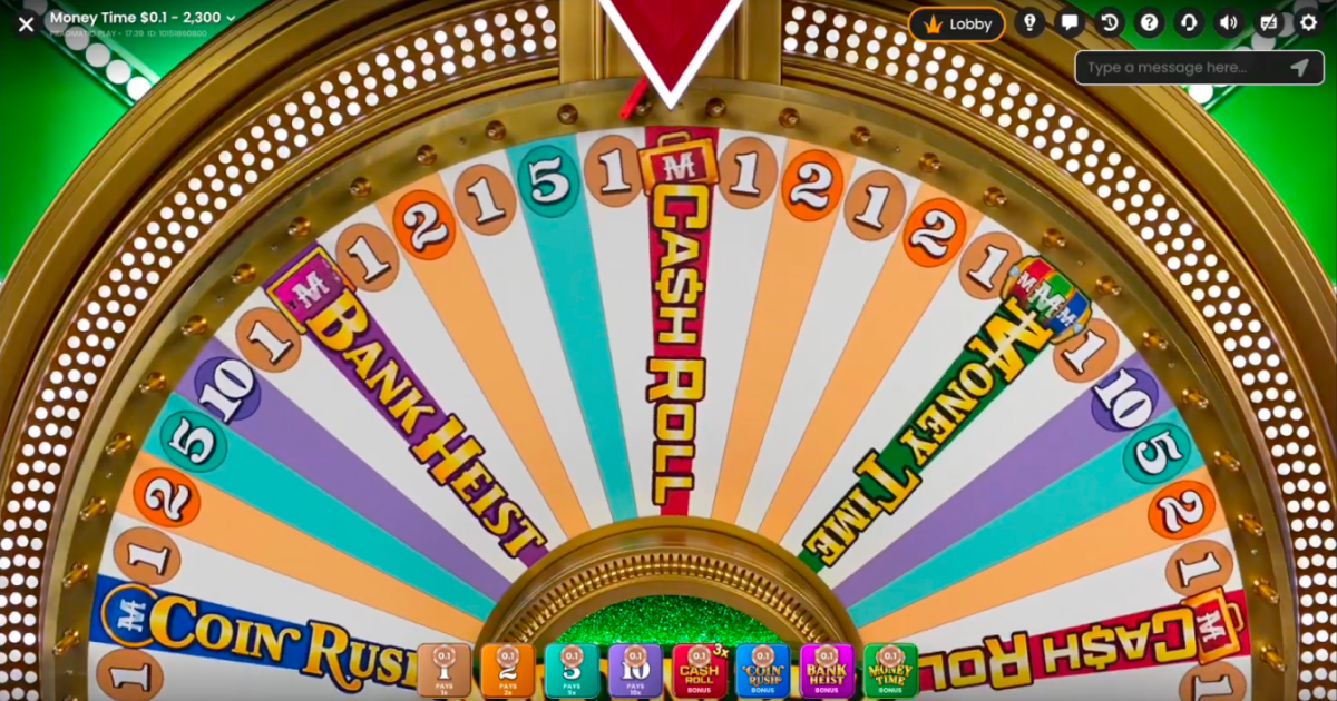 Money time wheel pragmatic play