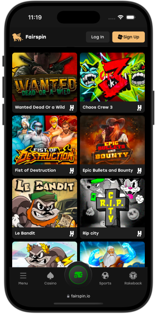 Hacksaw Fairspin mobile app