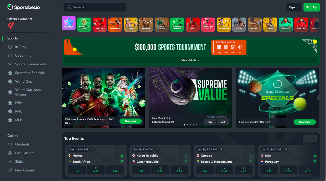 sportsbet.io crypto betting