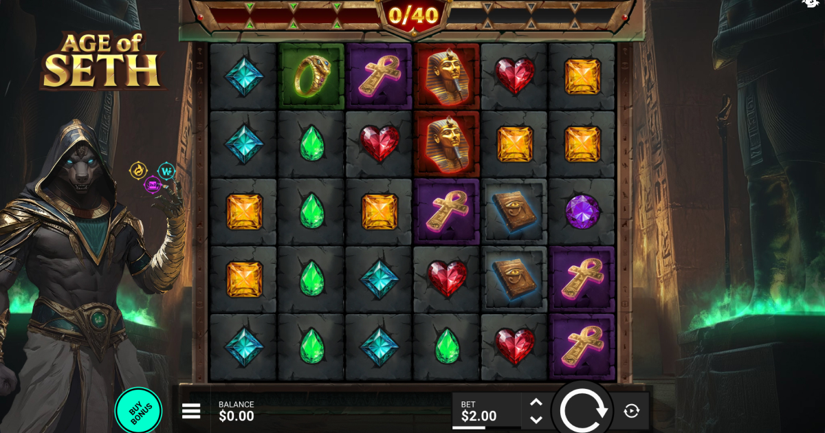 Play age of seth slot high RTP slot
