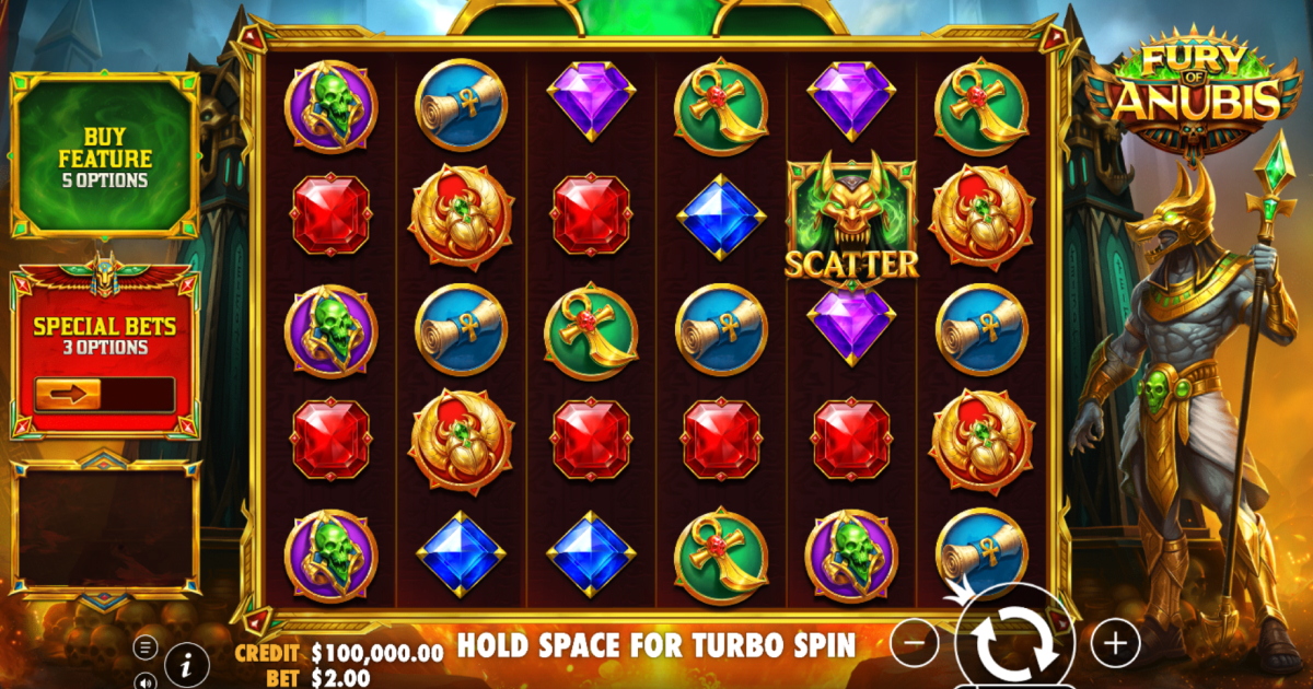 Play fury of anubis high RTP slot